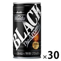 缶コーヒー】アサヒ飲料 WONDA（ワンダ） ブラック ザ アロマ 185g 1