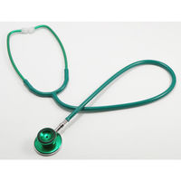 ケンツメディコ ダブル聴診器(ダブルタイプ 内バネ式)グリーン 軽量