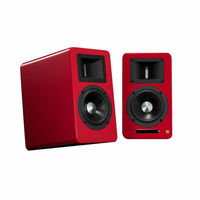 AIRPULSE DAC内蔵アクティブ・スピーカー レッド ペア A100 BT5.0RDHG