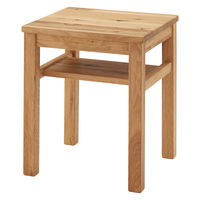 無印良品 木製サイドテーブルベンチ 板座 節あり ウォールナット材