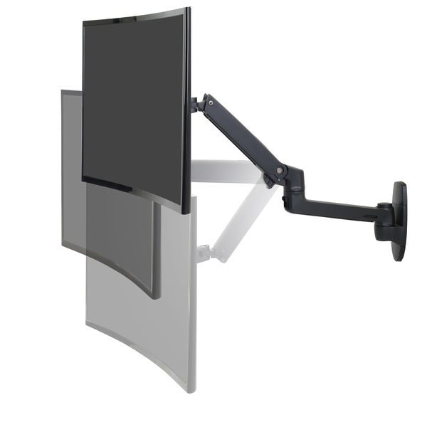 エルゴトロン LX ウォールマウント モニターアーム ブラック 34インチ