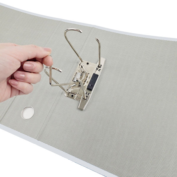 レバー式アーチファイル A4タテ 背幅100mm グレー SGLAF100GY ハピラ