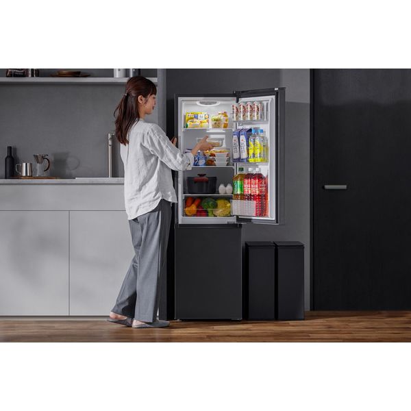 アイリスオーヤマ 冷凍冷蔵庫 170L ブラック IRSD-17A-B 1台（直送品