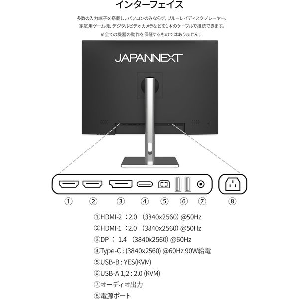 ジャパンネクスト 28.2インチ ワイド 4K Plus液晶ディスプレイ