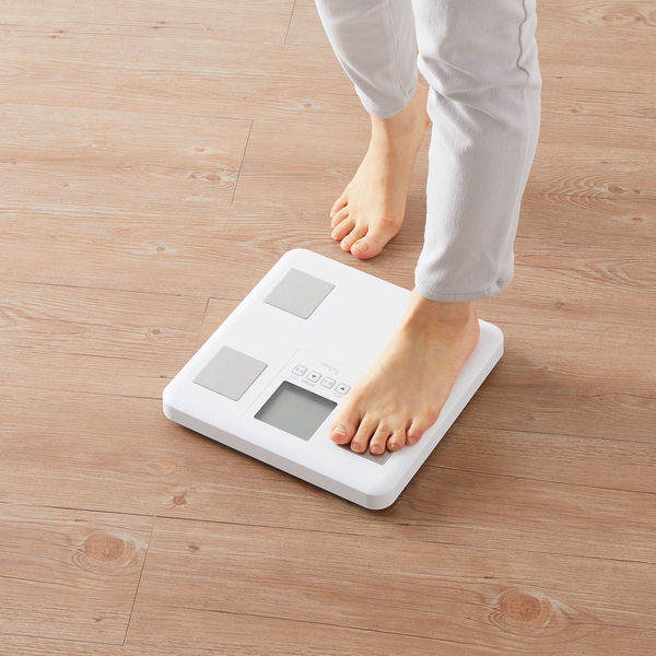 タニタ 体組成計 ホワイト FS-400-WH - アスクル