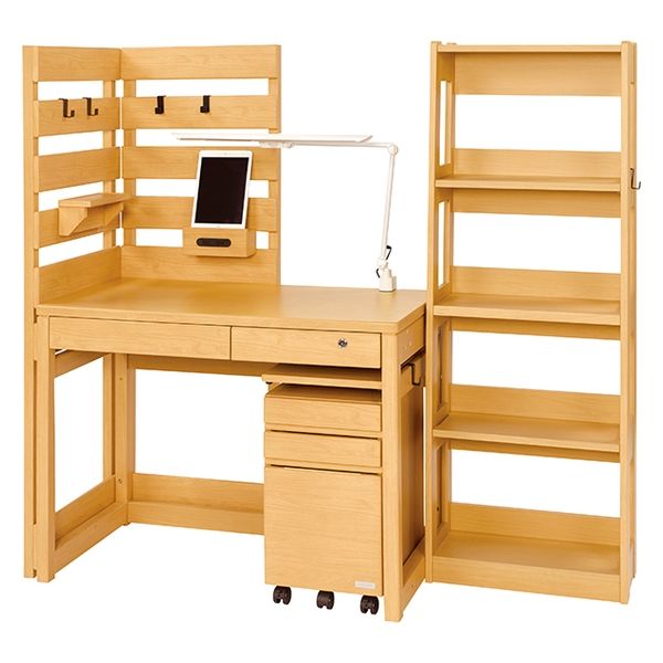 くろがね工作所 ラティック パネル付デスク ミディアム木目 NT-23AN 1