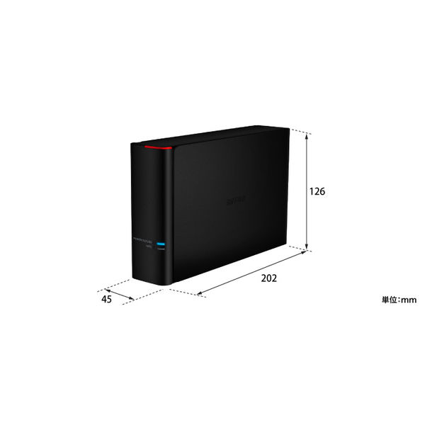 バッファロー 外付けHDD 8TB 法人向け 1ドライブモデル HD-SH8TU3 1台