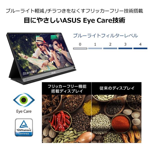 ASUS 15.6インチモバイル液晶モニターZenScreen MB16ACE 1台 - アスクル