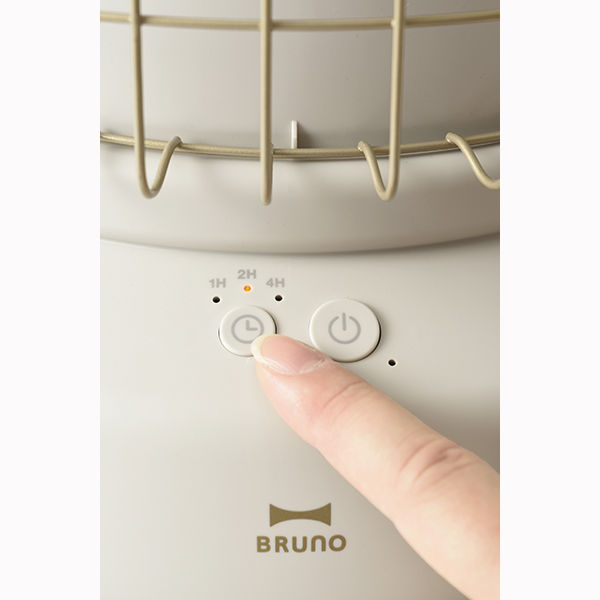 BRUNO 全方位型ファンヒーター Classic Stove(グレージュ) BOE100-GRG