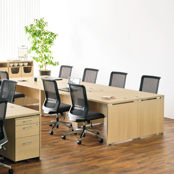 ARAN WORLD EIDOS エイドス 平机 引出し無し ライトオーク 幅1200×奥行