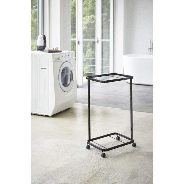 山崎実業 ランドリーワゴン+バスケット タワー 幅400×奥行290×高さ