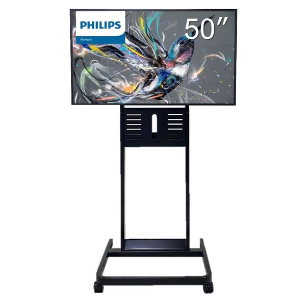 設置込】フィリップス 50インチ大型モニタースタンドセット SW