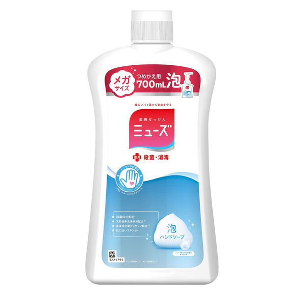 ミューズ 泡 ハンドソープ オリジナル メガサイズ詰替 700mL - アスクル