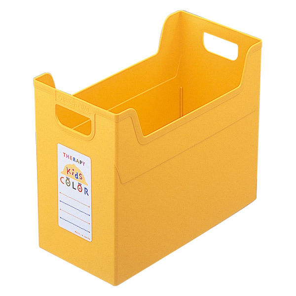 ナカバヤシ セラピーキッズカラー ファイルボックス A4ワイド イエロー
