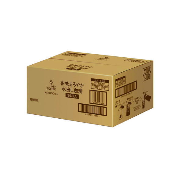 キーコーヒー KEY DOORS＋ 香味まろやか水出し珈琲 1箱（30袋入