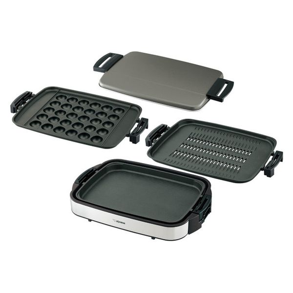 象印マホービン ホットプレート ブラウン 3枚タイプ やきやき EA-EV30