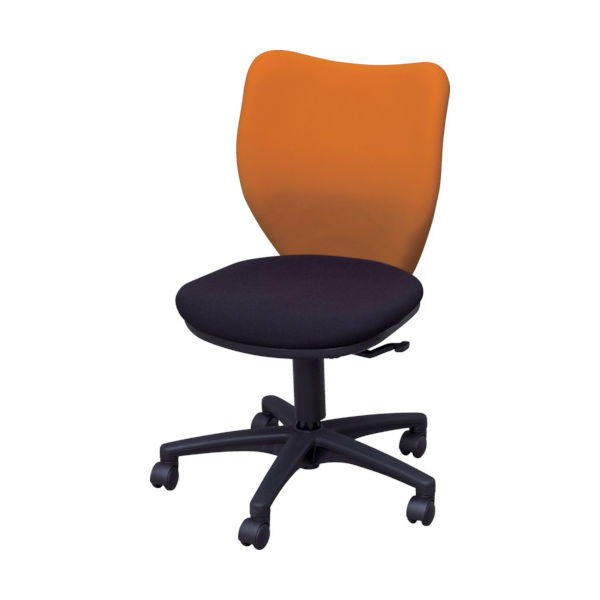アイリスチトセ IRIS オフィスチェア ミドルバックタイプ オレンジ