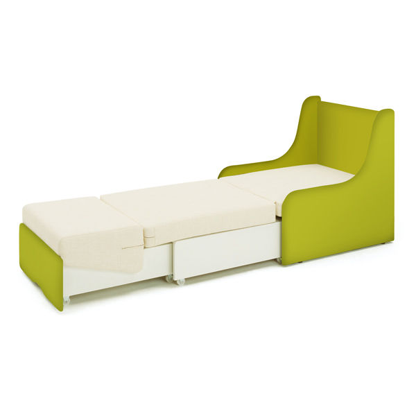 軒先渡し】オリバー チェアベッド アイボリー×グリーン S・SA-95 1脚