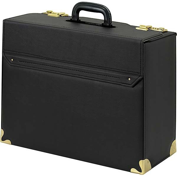 ウノフク ED KRUGER パイロットケース マチ幅広 ブラック 24-0345-10