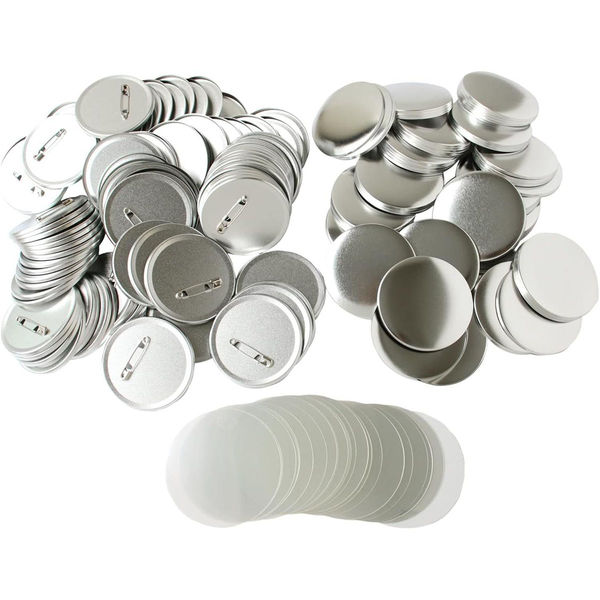 日本紐釦貿易 缶バッジ土台パーツ 丸形 透明フィルム付 φ75mm PT-75 1