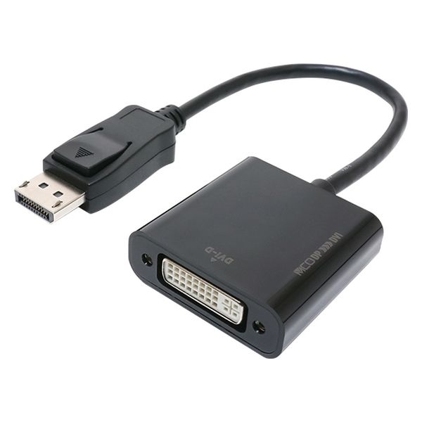 ナカバヤシ DisplayPort-DVI 変換アダプタ DP-DVA1/BK 1本 - アスクル