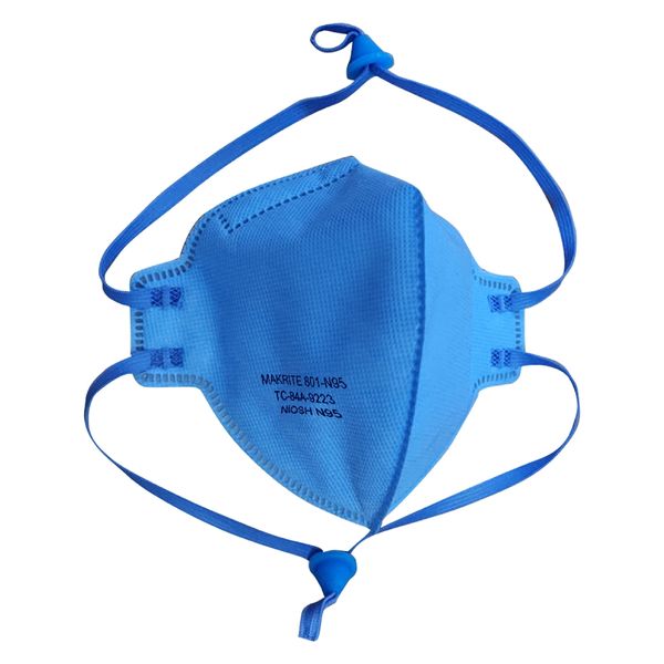 Makrite N95マスク 1箱10枚 折りたたみ式 個包装【1ケース24箱】 JN013