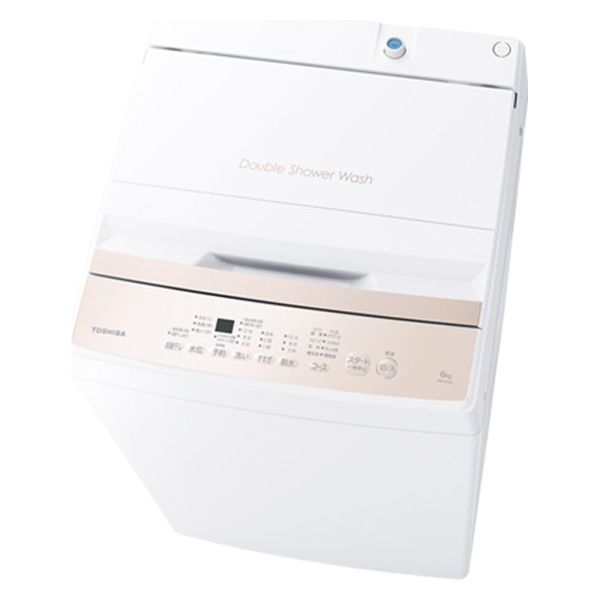 東芝 全自動洗濯機6Kg【軒先渡し】 AW-6GA4(W) 1台（直送品） - アスクル