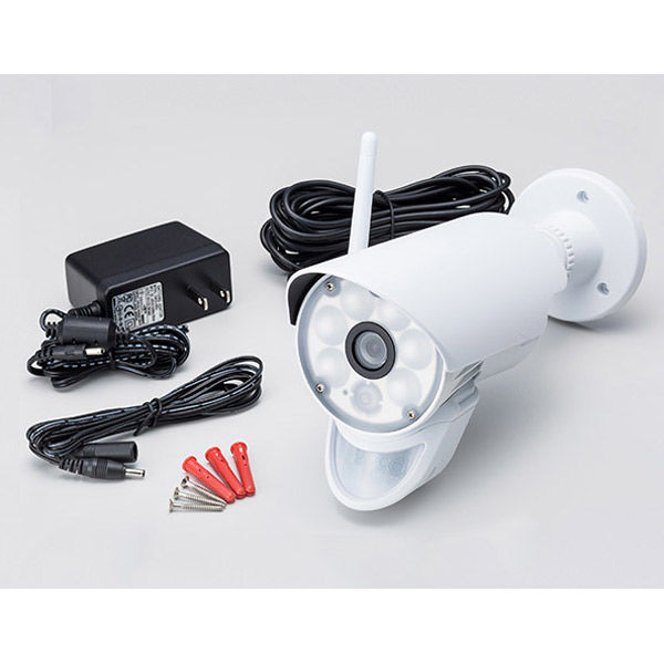 NSK センサーライト機能搭載録画一体型WiFiカメラ NS-72NCW 1台（直送