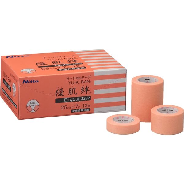 ニトムズ 優肌絆EasyCut 3292 1箱(12巻入) サージカルテープ（医療用