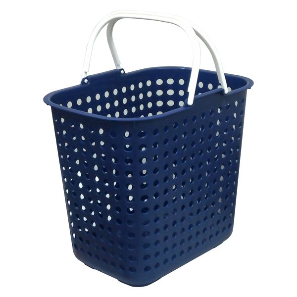 平和工業 ドットバスケット深型ブルー 4907556209320 1個 - アスクル