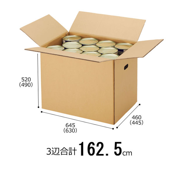 160サイズ超】スーパー強化ダンボール ダブルフルート 137.3L 幅645