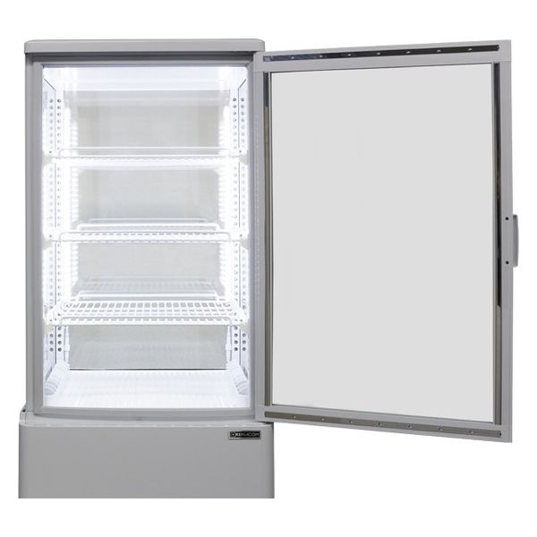 軒先渡し】レマコム 4面ガラス冷蔵ショーケース 84リットルタイプ R4G