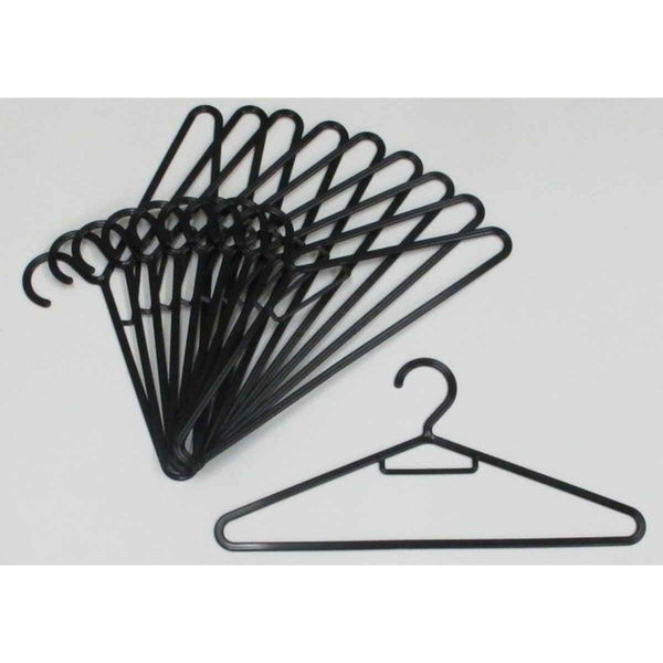 洗濯ハンガー スリムハンガー 10本組 ブラック 266459 1個 サワフジ