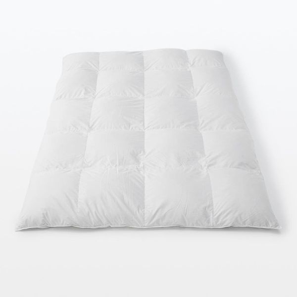 無印良品 防ダニ 羽毛掛ふとん 中厚手 S 150×210cm 良品計画 - アスクル