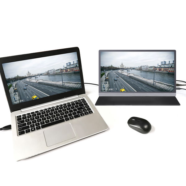 山善 15.6インチワイド モバイルモニター Qriom QMM-156 1台 - アスクル