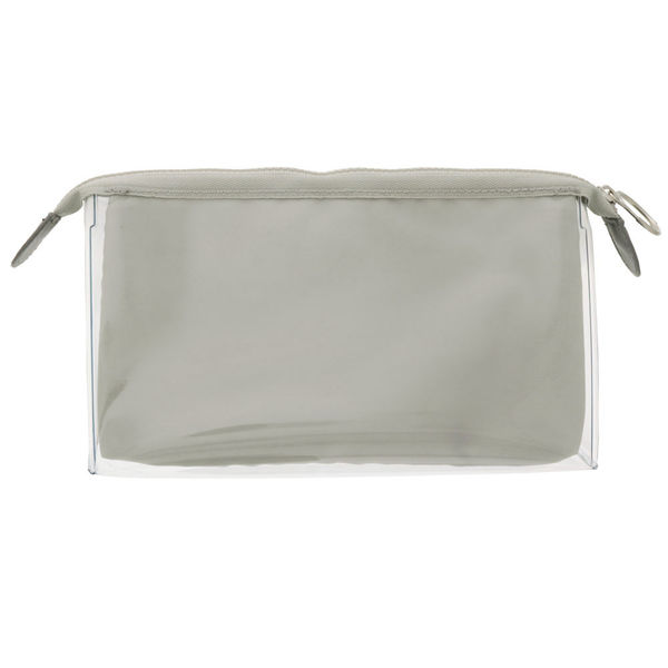 クリアポーチ mitte（ミッテ） マチタイプ ライトグレー S2312697 サン