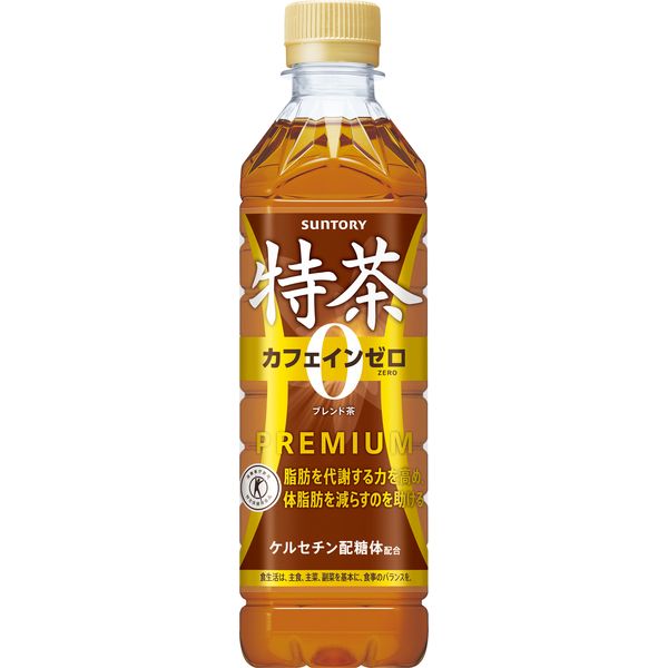 トクホ・特保】サントリー 特茶カフェインZERO ブレンド麦茶 500ml 1箱