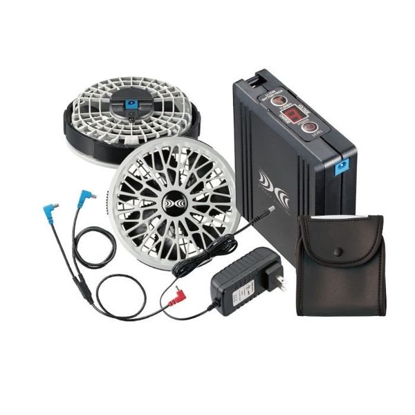 空調服(R) ベスト + 空調服(R)スターターキット/シルバー5L KU92300