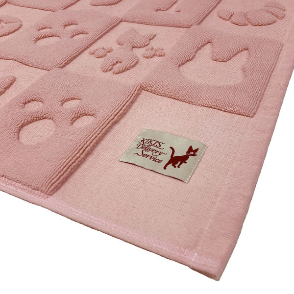 センコー 魔女の宅急便 シルエットジジ バスマット 約45×60cm ピンク