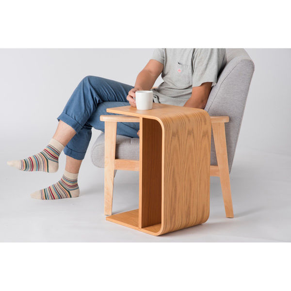 ネットフォース KH サイドテーブル 木製 幅550×奥行300×高さ400mm