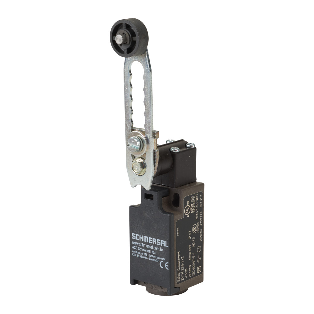 Limit Switch: side rotary adjustable lever with plastic roller (PN