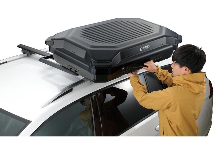 これがルーフキャリア？業界初※簡単に着脱でき荷物が運べるルーフ