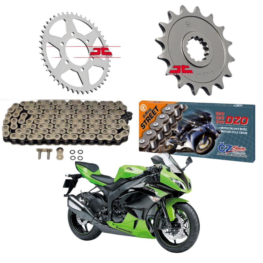 Kit transmissão Kawasaki ZX6 (12'-18') - Modena
