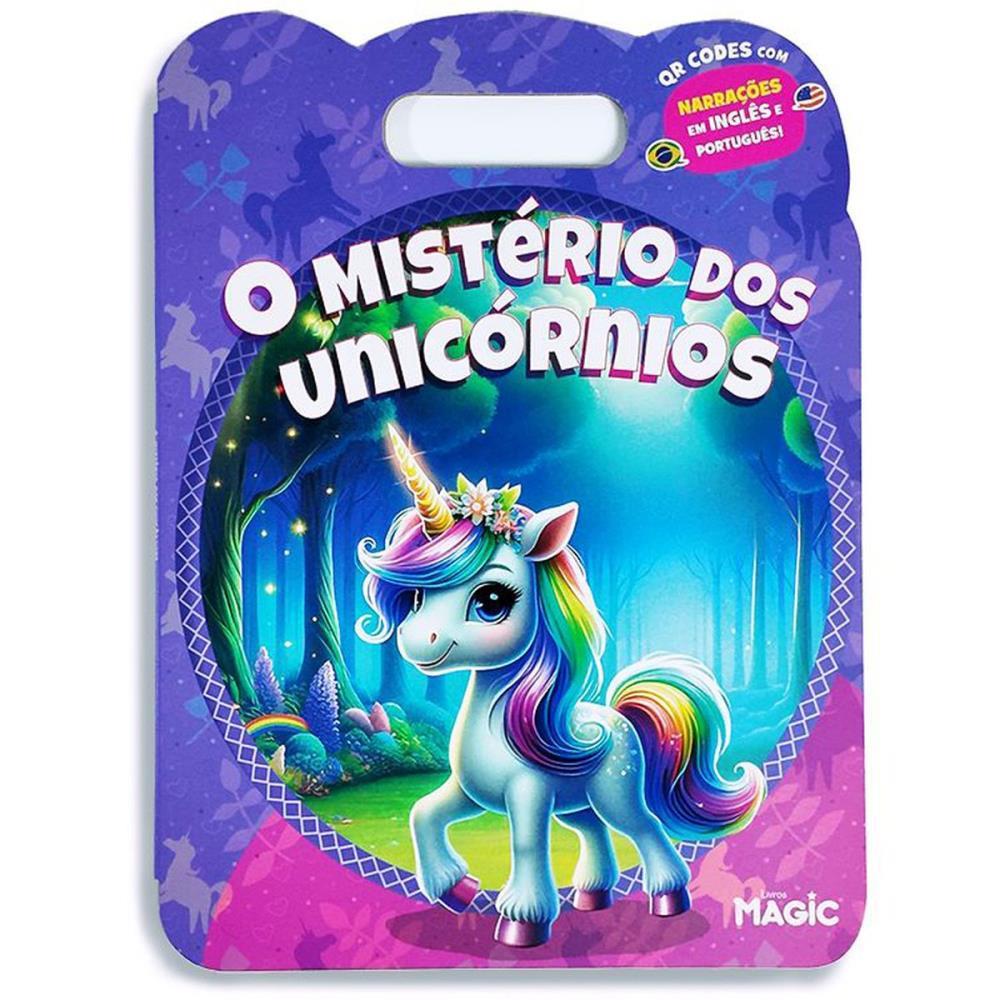Livro Infantil Ilustrado Mistério dos Unicórnios Bilíngue - TK