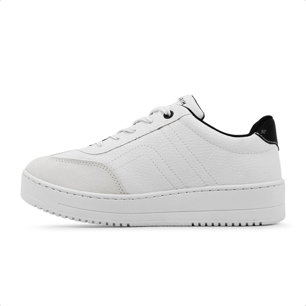 Tênis Ramarim Casual Bicolor Caixa Alta Feminino Branco / Cinza