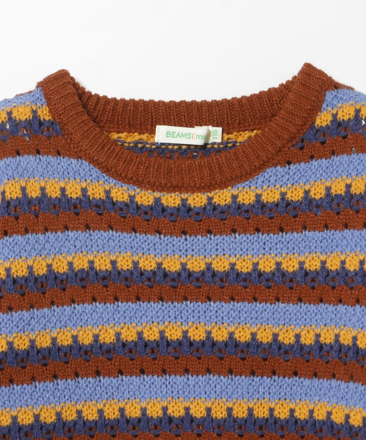 BEAMS mini（ビームス ミニ）【タイムセール】透かし編み ボーダー