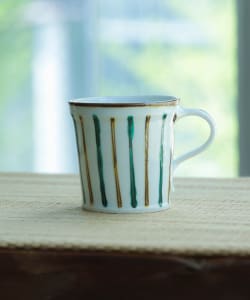 阿部眞士造染付丸文長方面取陶筥 共箱 新品?未使用? 阿部眞士造染付