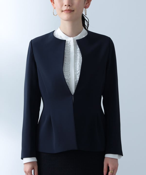 Demi-Luxe BEAMS（デミルクス ビームス）トリアセ ペプラムジャケット