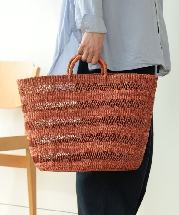 fennica（フェニカ）Babaghuri / 水草の透かし編みかご 大（バッグ