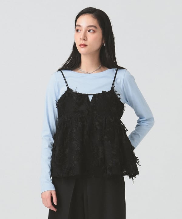 Ray BEAMS Ray BEAMS Jacquard Camisole (T-shirts, Cut and Sewn